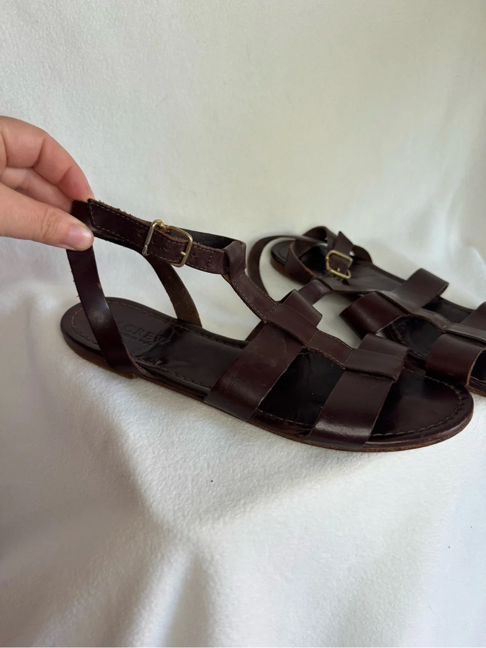 J.Crew Made in Italy Leather Gladiator Sandals Size 8.5